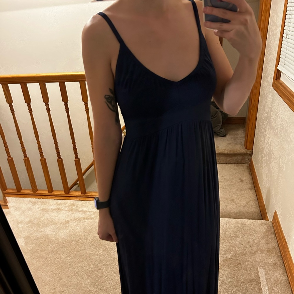 Navy blue maxi dress